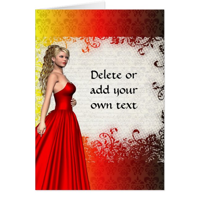 Girl in red dress (Front)