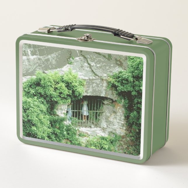 Girl in The Armoury green lunchbox (Front)