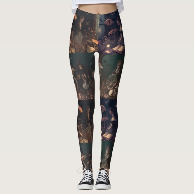 Girl in the Fairy Cottage Leggings – Cool (Front)
