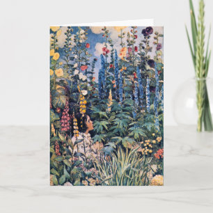 Girl in the Flower Garden, Jessie Willcox Smith Card