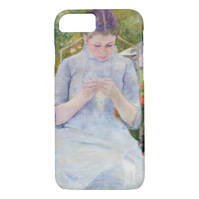 Girl in the Garden, Mary Cassatt Case-Mate iPhone Case (Back)