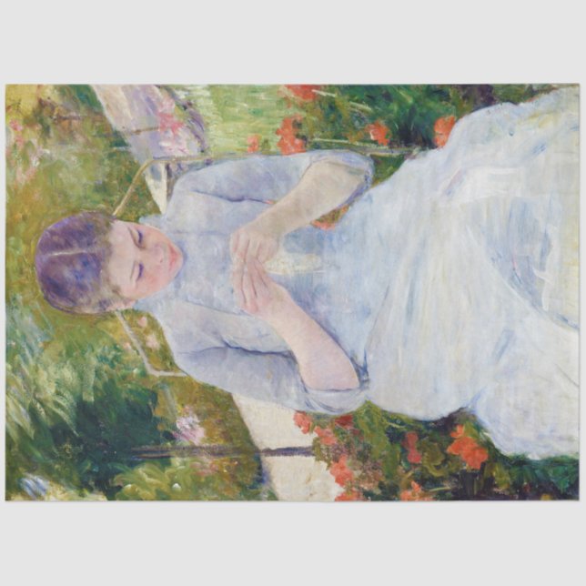 Girl in the Garden, Mary Cassatt Tissue Paper (Front)