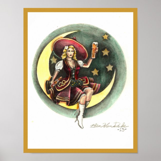 girl in the moon poster (Front)