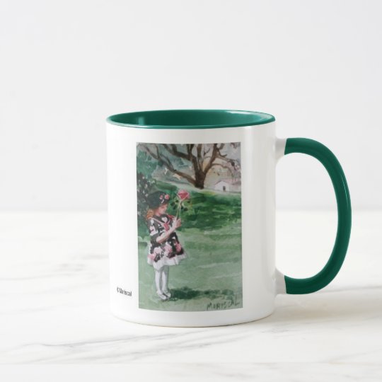 Girl in the park mug