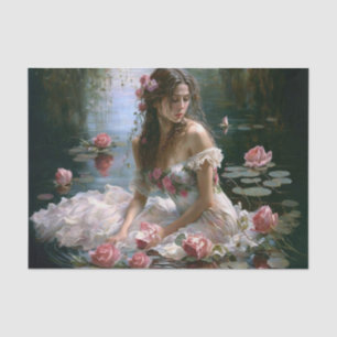 Girl in Water Tissue Paper