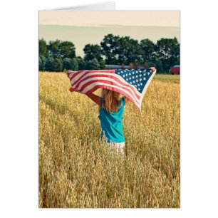 Girl In Wheat Field Thank You 