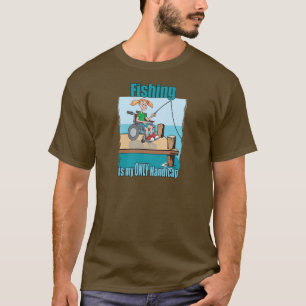 Girl in WheelChair Fishing T-Shirt
