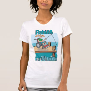 Girl in WheelChair Fishing T-Shirt