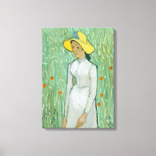 Girl in White by Vincent van Gogh Canvas Print