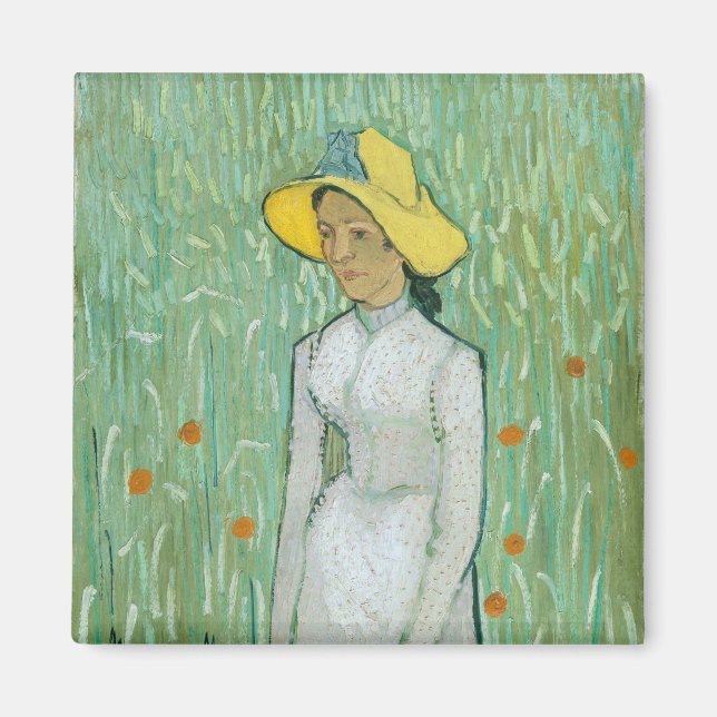 Girl in White by Vincent van Gogh Magnet (Front)