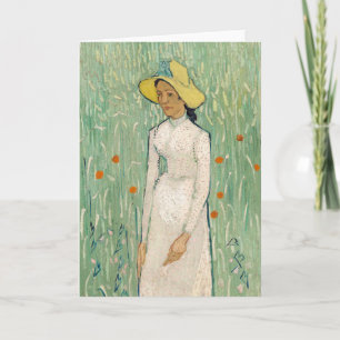 Girl in White   Vincent van Gogh Card