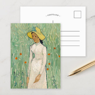 Girl in White Vincent van Gogh Postcard