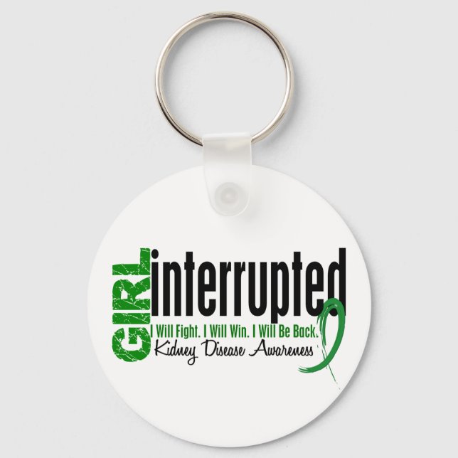 Girl Interrupted 1 Kidney Disease Key Ring (Front)