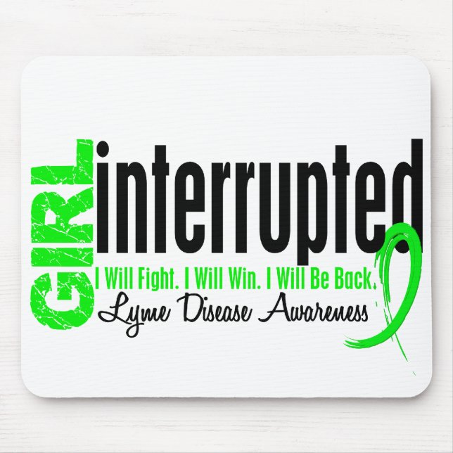 Girl Interrupted 1 Lyme Disease Mouse Mat (Front)