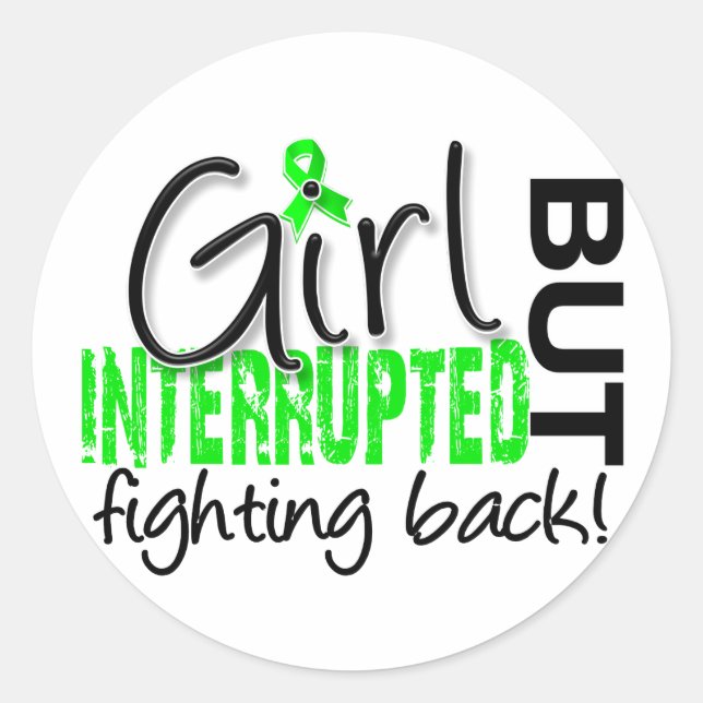 Girl Interrupted 2 Lyme Disease Classic Round Sticker (Front)