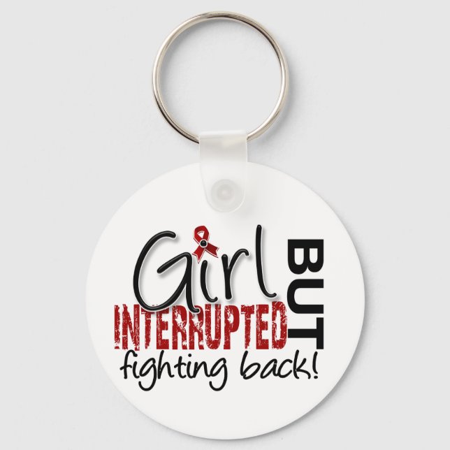 Girl Interrupted 2 Multiple Myeloma Key Ring (Front)