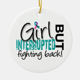 Girl Interrupted 2 Thyroid Cancer Ceramic Tree Decoration