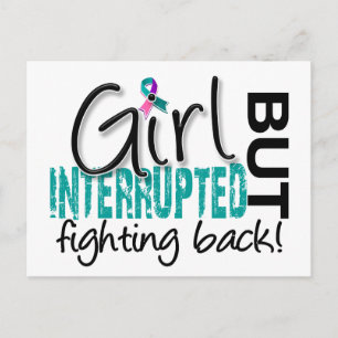 Girl Interrupted 2 Thyroid Cancer Postcard
