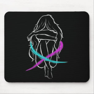 Girl Is Crying Introvert Suicide Prevention Awaren Mouse Mat