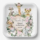 Girl Jungle Safari Wild Animals Birthday Favour