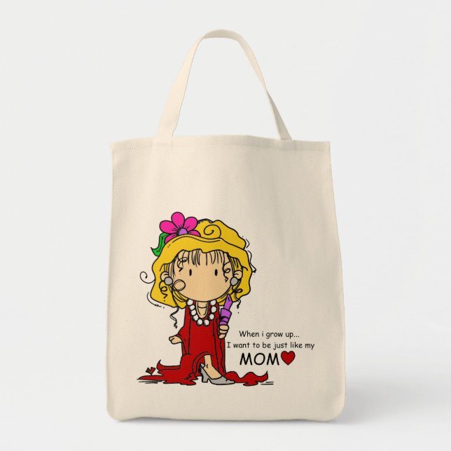 Girl Just Like Mum tote bag (Front)