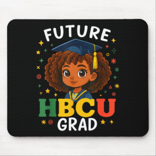 Girl Kids Future Hbcu Grad History Black Mouse Mat