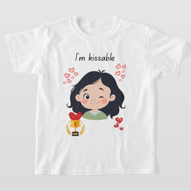 Girl kissable T-Shirt (Laydown)