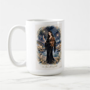 Girl kissing Poodle Puppy–Poodle Mum Coffee Mug