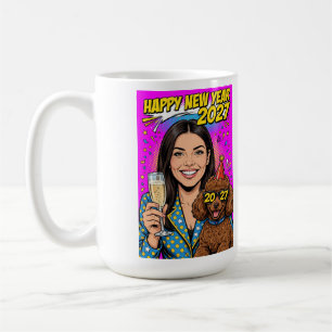 Girl kissing Poodle Puppy–Poodle Mum Coffee Mug