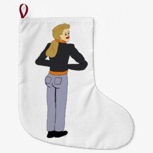 girl  large christmas stocking