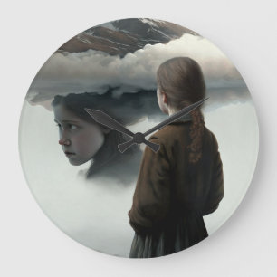 girl large clock