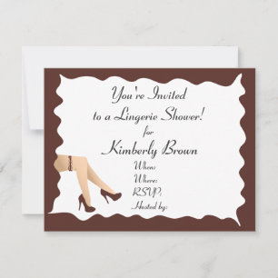 Girl Legs Bridal Shower Invitation