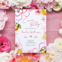 Girl Lemon Ciao Baby Italian Baby Shower