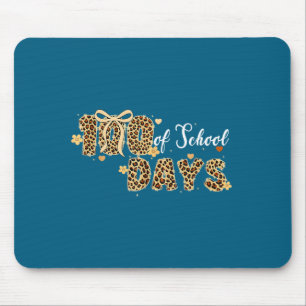 Girl Leopard 100 Days School Teachers Mouse Mat