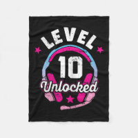 Girl Level 10 Unlocked Video Game 10th Birthday Gi