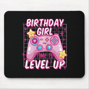 Girl Level Unlocked Video Game Birthday Gift Girls Mouse Mat