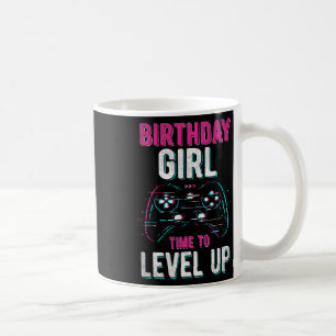 Girl Level Up Video Game Birthday Party Gift Girls Coffee Mug