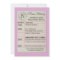 Girl Library Card Baby Shower Pink Invitation