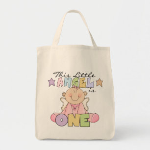 Girl Little Angel 1st Birthday Tshirts and Gifts Tote Bag
