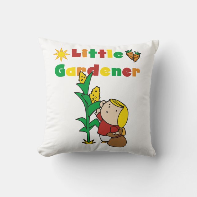 Girl Little Gardener Cushion (Front)