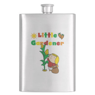 Girl Little Gardener Hip Flask
