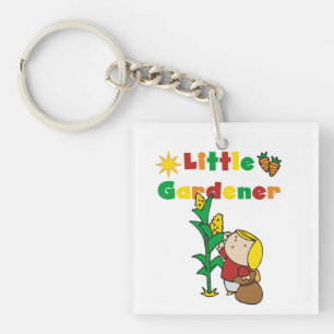 Girl Little Gardener Key Ring