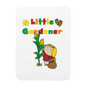 Girl Little Gardener Magnet