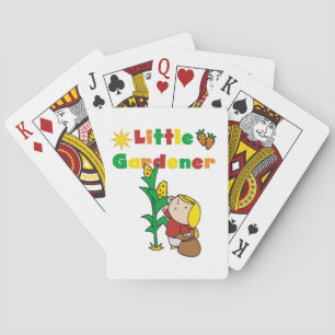 Girl Little Gardener Playing Cards