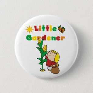 Girl Little Gardener Tshirts and Gifts 6 Cm Round Badge