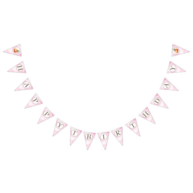 Girl Little Pumpkin Birthday Bunting Bunting (All)