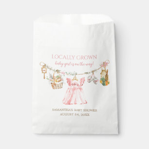 Girl Locally Grown Baby Shower Cocktail Favour Bags