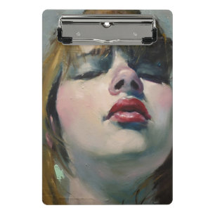 Girl Looking Down (by Malcolm T. Liepke) Mini Clipboard