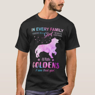 Girl Love Golden Retriever Dog Men T-Shirt