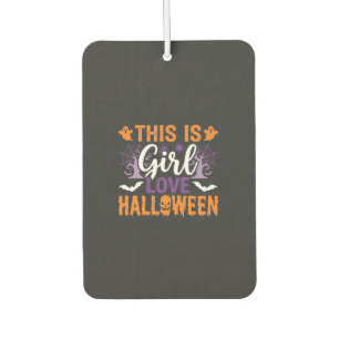 Girl Love Halloween Ghost Design_1 Car Air Freshener
